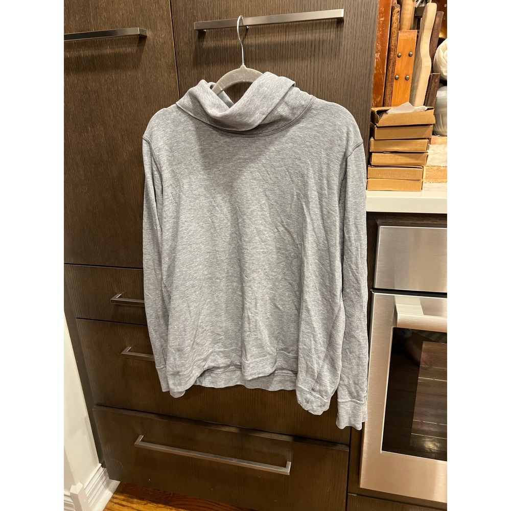 lululemon pullover Light gray size 8 Cowl Neck‎